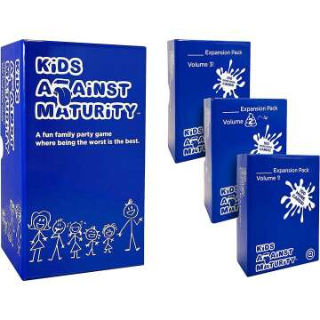 Kids Against Maturity Card Game Combo for Families