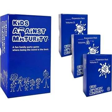 Kids Against Maturity Card Game Combo for Families