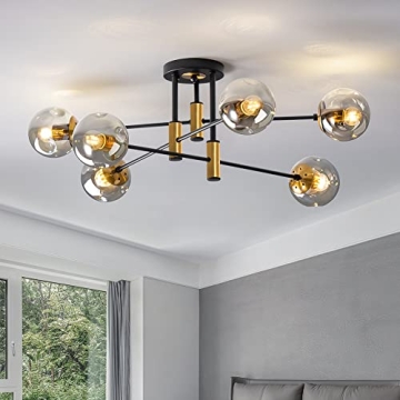 YEDAORL Modern 6-Light Chandelier for Elegant Spaces