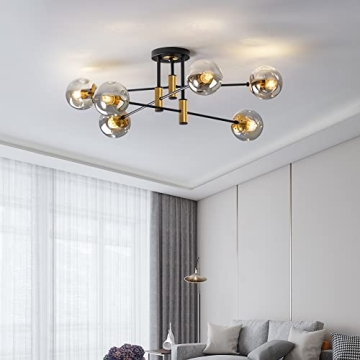 YEDAORL Modern 6-Light Chandelier for Elegant Spaces
