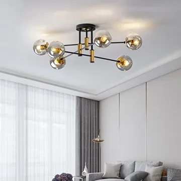 YEDAORL Modern 6-Light Chandelier for Elegant Spaces
