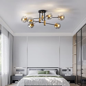YEDAORL Modern 6-Light Chandelier for Elegant Spaces