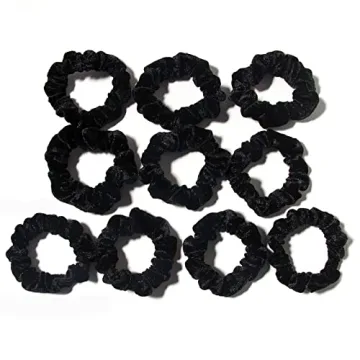 10pcs Small Velvet Hair Scrunchies for Fine Hair Accessories