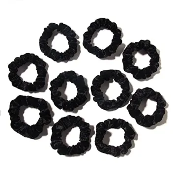 10pcs Small Velvet Hair Scrunchies for Fine Hair Accessories