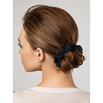 10pcs Small Velvet Hair Scrunchies for Fine Hair Accessories