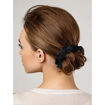 10pcs Small Velvet Hair Scrunchies for Fine Hair Accessories