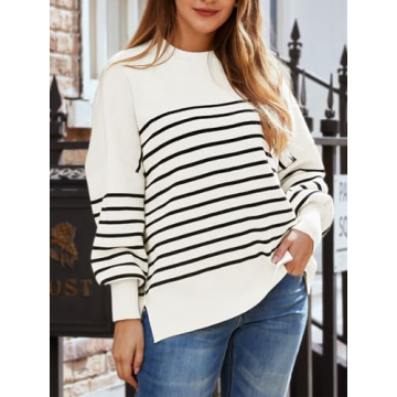 LILLUSORY Women's Oversized Batwing Sweater Perfect for Winter Style