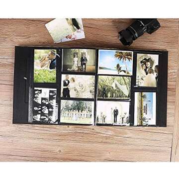Vienrose Photo Album for 600 4x6 Photos Leather Cover Extra Large Capacity for Wedding Baby Vacation