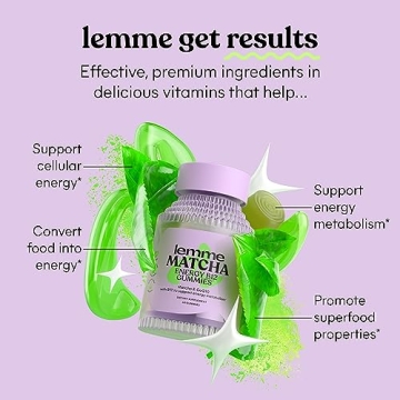 Lemme Essentials Bundle (Gift Box) - Matcha, Chill and Focus Gummies to Support Energy Metabolism, Relaxation and Concentration - Vegan, Gluten Free, Non GMO, Gelatin Free (Variety Pack of 3)