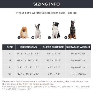 Bedsure Elevated Cooling Bed for Large Dogs - 49 inches