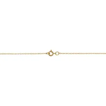 Kooljewelry 10k Yellow Gold Rope Chain Pendant Necklace (0.7 mm, 14 inch)