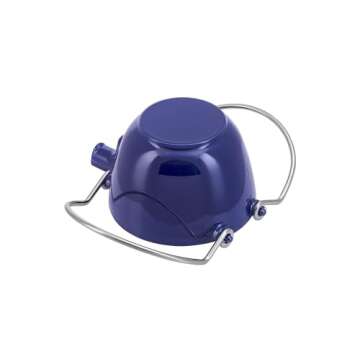 Staub Cast Iron Tea Kettle in Dark Blue - French Quality