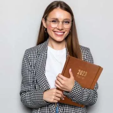 Dunwell 2023 Planner with Faux Leather Cover and Tabs