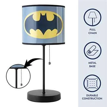 Charming Batman Stick Lamp for Kids' Rooms