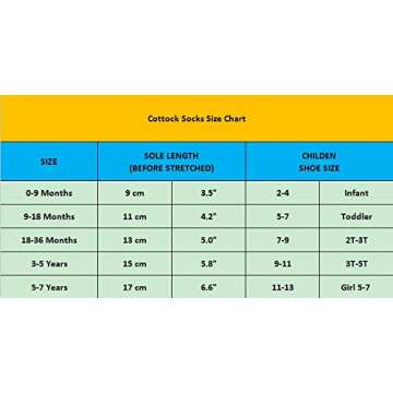 12 Pairs Toddler Girl Grip Socks Non Skid Cotton Crew Socks, Baby Socks Girl Anti Slip Socks for Kids Girls (12 Pairs, 6-12 Months)