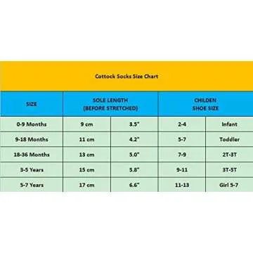 12 Pairs Toddler Girl Grip Socks Non Skid Cotton Crew Socks, Baby Socks Girl Anti Slip Socks for Kids Girls (12 Pairs, 6-12 Months)