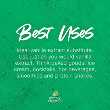 Simply Organic Vanilla Flavoring (non-alcoholic), Certified Organic, Vegan | 2 oz | Pack of 1