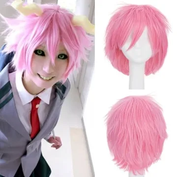 S-noilite Unisex Short Dark Pink Wig - Perfect for Cosplay & Parties