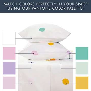 Where the Polka Dots Roam Full Size Bed Sheets Colorful Polka Dot 4 Piece Set Unisex, Flexible Micro...