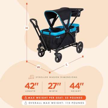 Baby Trend 2-in-1 Wander Wagon for Family Fun