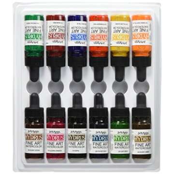 Dr. Ph. Martin's Hydrus Fine Art Watercolor Set – 12 Vibrant Colors