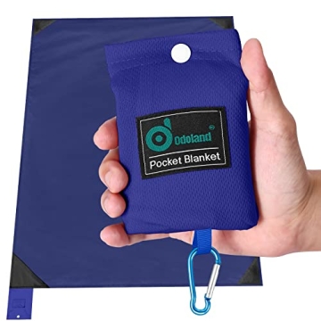 Odoland Beach Picnic Blanket - Sandproof, Waterproof & Lightweight 43"x63"