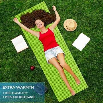 Foam Camping Pads for Sleeping, Foldable Closed Cell Foam Camping Mattress, Waterproof Outdoor Sleep...