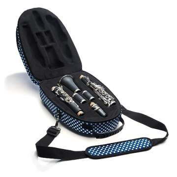 Beaumont Blue Polka Dot Clarinet Case for Everyone
