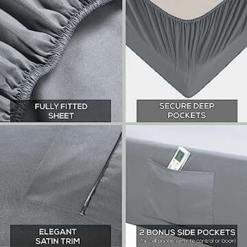 Mueller Luxury Twin XL Sheet Sets - Ultra-Soft Cooling Sheets
