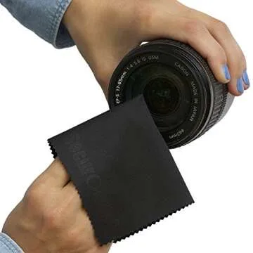 Microfiber Cleaning Cloths (6 Pack) for Eyeglasses, Camera Lens, Smartphones and Tablets