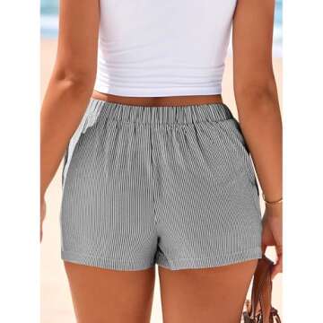 BTFBM Striped Boxer Shorts for Women 2025 Summer