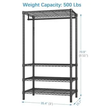 VIPEK V1S Heavy Duty 4-Tier Garment Rack for Clothes