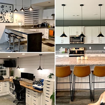 SEABLE Black Industrial Pendant Lights Ideal for Kitchens