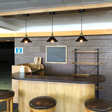 SEABLE Black Industrial Pendant Lights Ideal for Kitchens