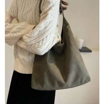 Womens Fashion Shoulder Bags Large Tote Bag Retro Purse Handbag Casual Work Ladies Top Handle Satchel