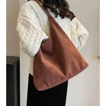 Womens Fashion Shoulder Bags Large Tote Bag Retro Purse Handbag Casual Work Ladies Top Handle Satchel