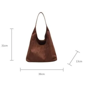 Womens Fashion Shoulder Bags Large Tote Bag Retro Purse Handbag Casual Work Ladies Top Handle Satchel