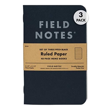 Field Notes Pitch Black Memo Book - Compact & Stylish