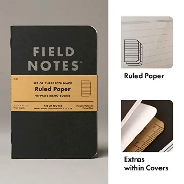 Field Notes Pitch Black Memo Book - Compact & Stylish