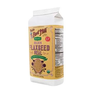 Bob's Red Mill Golden Flaxseed Meal, Organic, Gluten Free, Whole Ground, 16 Ounce