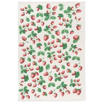 Now Designs Berry Patch Dish Towels Set of 3 - Absorbent and Cute