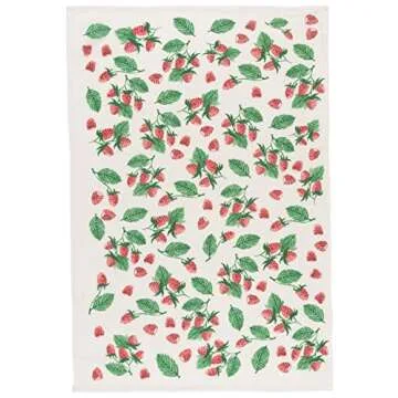 Now Designs Berry Patch Dish Towels Set of 3 - Absorbent and Cute