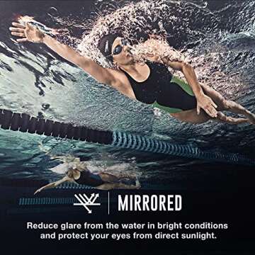 Speedo Women's Vanquisher 2.0 Swim Goggles for Comfort