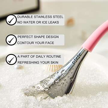 Pfefe Cryo Sticks Facial Skin Care Ice Globes | Stainless Steel Face Beauty Tools