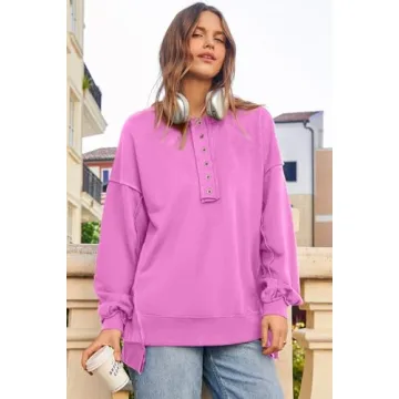 AlvaQ Women's Oversized Sweatshirt for Stylish Comfort