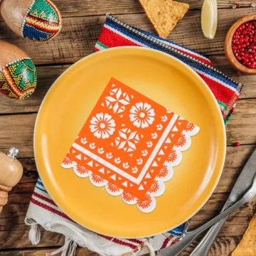 Vibrant 100 Pack Mexican Paper Cocktail Napkins Fiesta