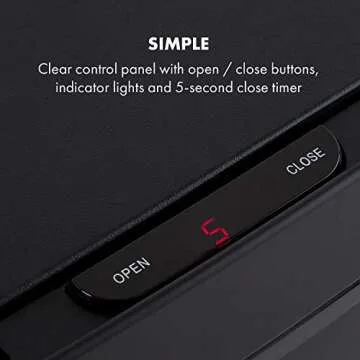 Klarstein Royal Trash Sensor Bin, 72 L Volume in 4 Containers, Residual Waste & Recycling Waste: 43 & 2 x 12.5 L, Organic Bucket with Lid: 4 L, Automatic Open and Close, Black