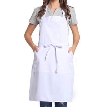 BIGHAS Adjustable Bib Apron - 18 Colors and Extra Long Ties