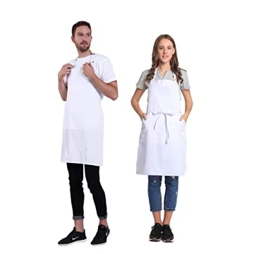 BIGHAS Adjustable Bib Apron - 18 Colors and Extra Long Ties