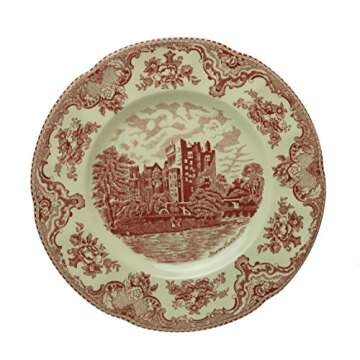 Johnson Brothers Old Britain Castles 20-Piece Dinnerware set, Pink & Cream